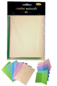 Zestaw 6 kopert C-6 +6 kart A-6 Blanco kol pastel Zestaw 6 kopert C-6 +6 kart A-6 Blanco kol pastel